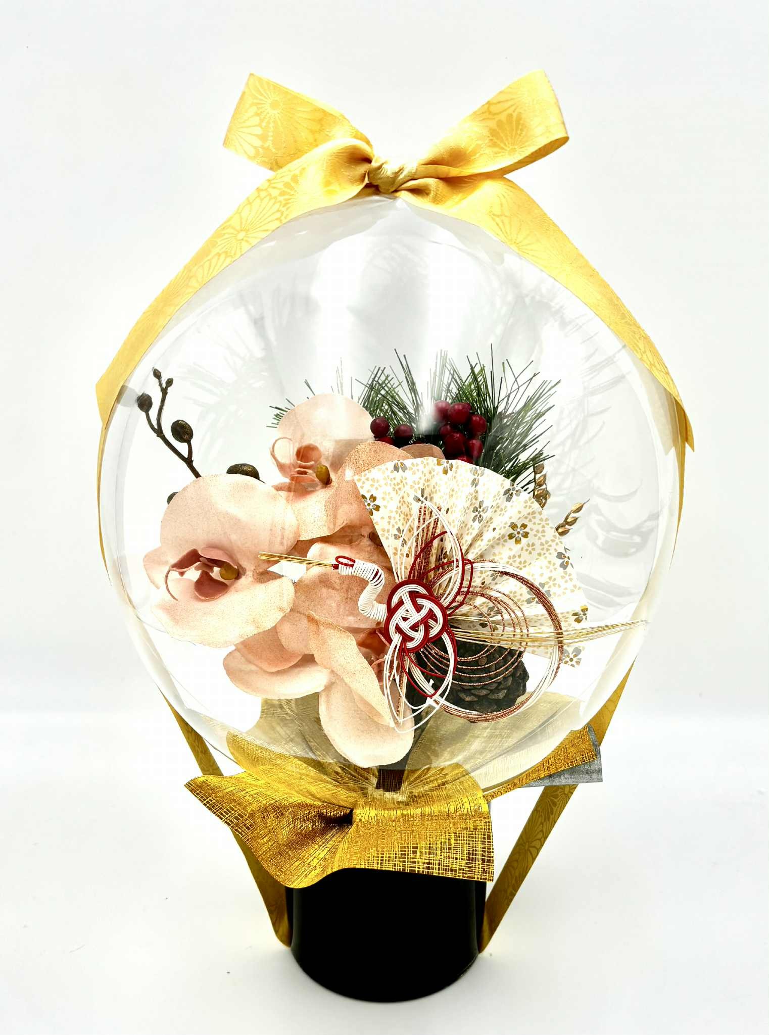 【2026年お正月向き③】お正月ライトピンク胡蝶蘭バルーン　限定１個